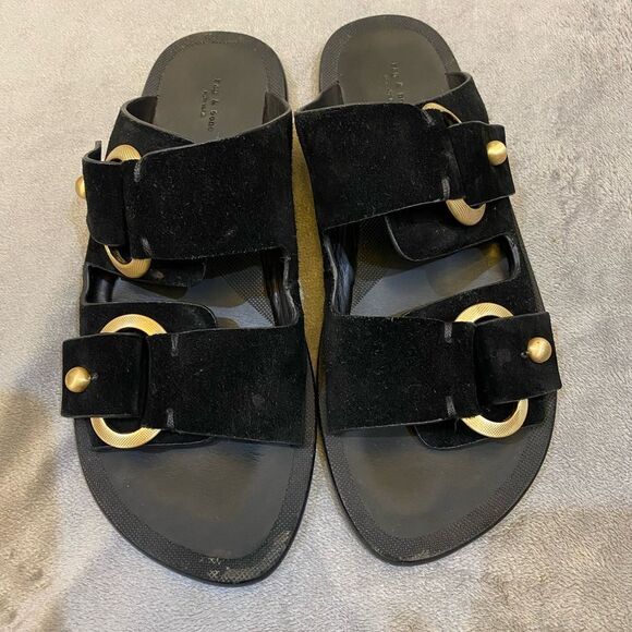 Rag & Bone Black Avost Slide Sandals Women Size 8.5 - Picture 1 of 6